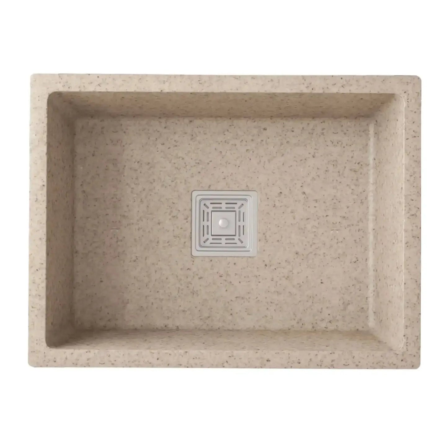 Quartz Kitchen Sink Single Bowl Choco (24×18x9 Inches) – 10-Year Warranty