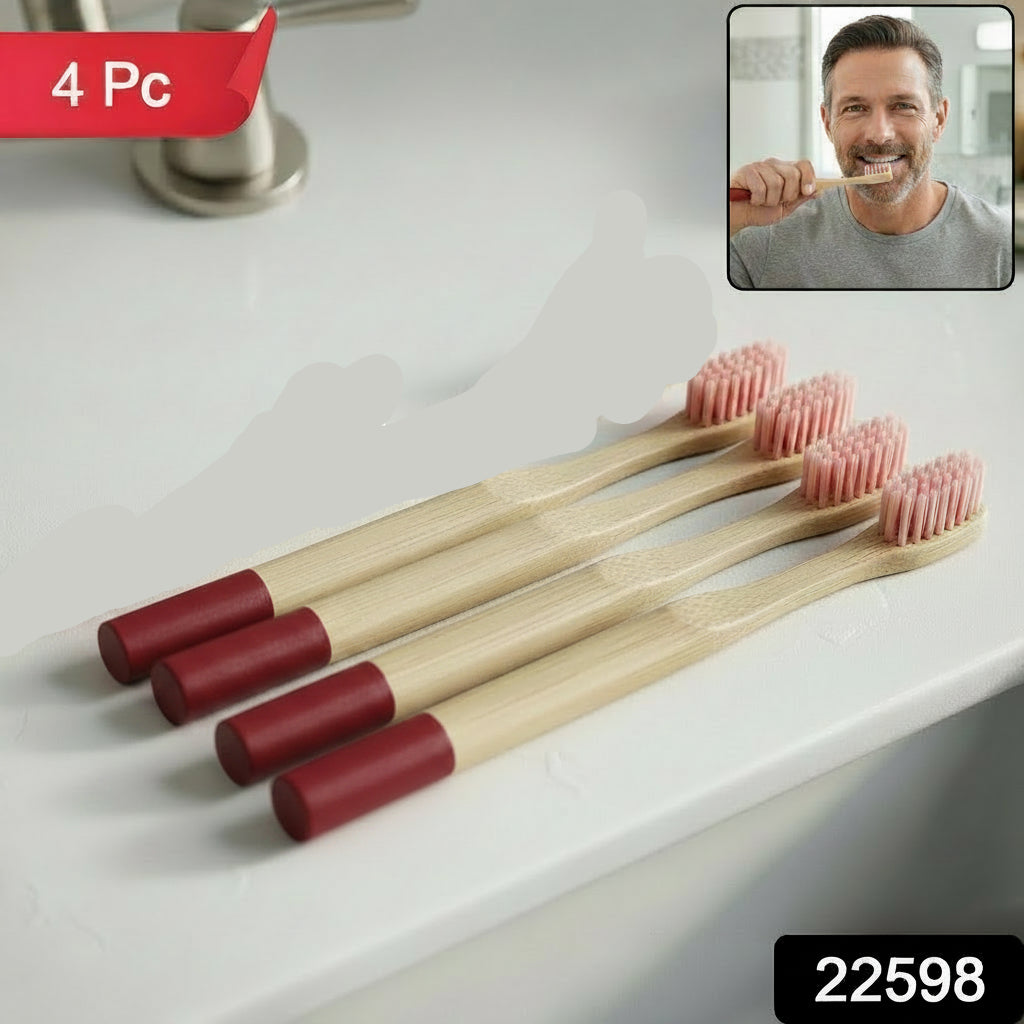 Eco Friendly Bamboo Toothbrush With Soft Bristles (1 Pc)