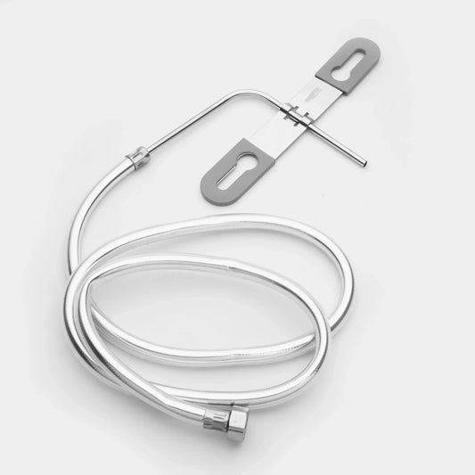 Straight Jet Spray with Heavy PVC Hose Pipe 1.5 Meter for Toilet